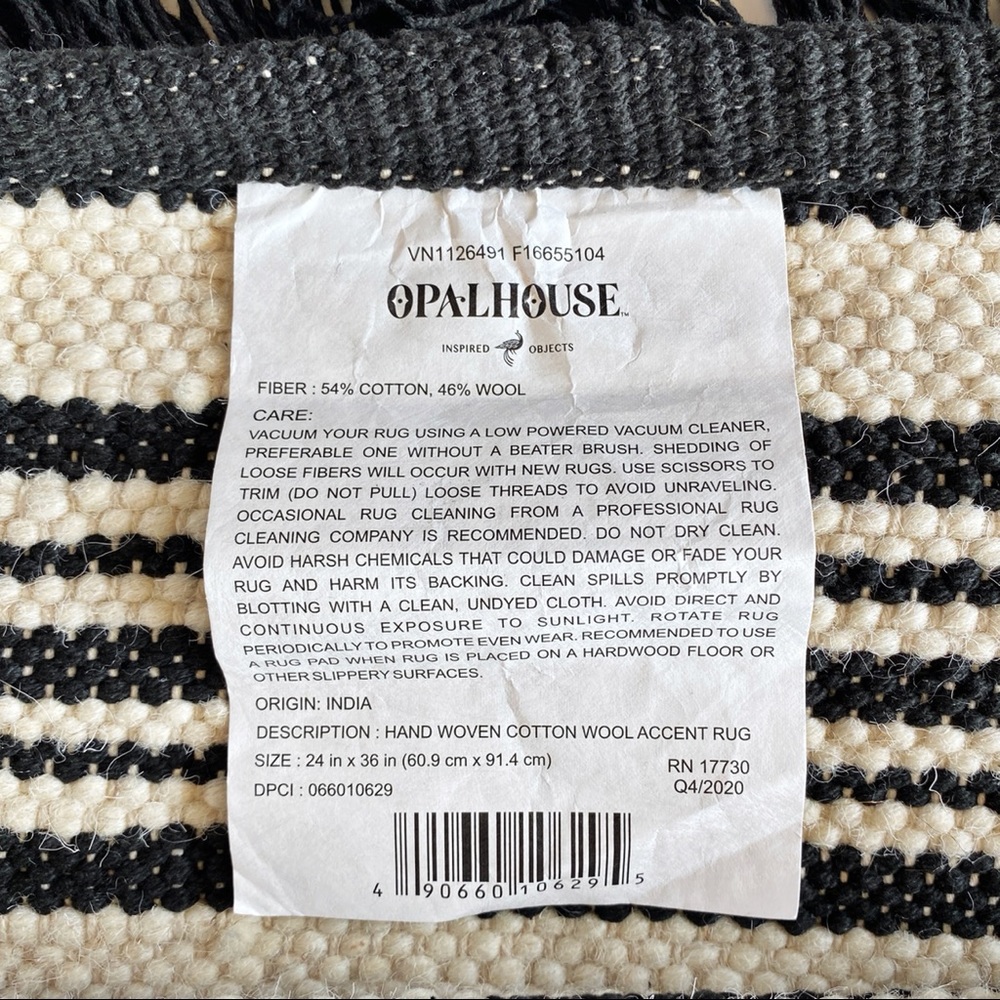 •OPALHOUSE• 2’ x 3’ Sylviidae Stripe Woven Accent Rug - Picture 10 of 15